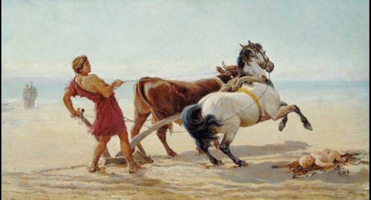 Одиссей за плугом