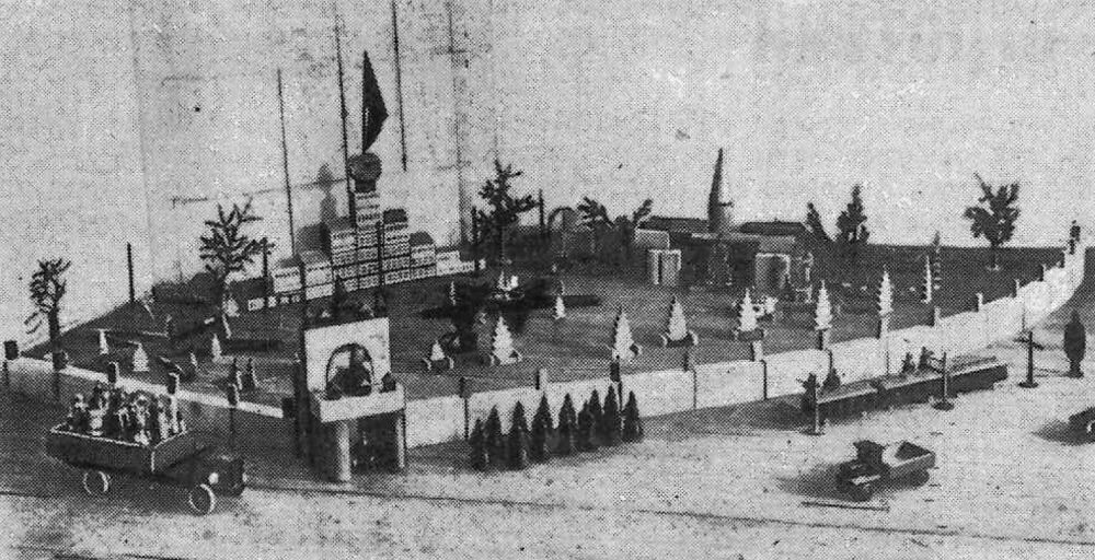 Макет постройки нового дома Горсовета в Загорске