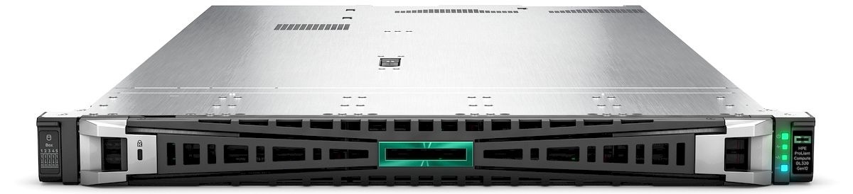 Сервер HPE ProLiant DL320 Gen12 вид спереди с фальш-панелью