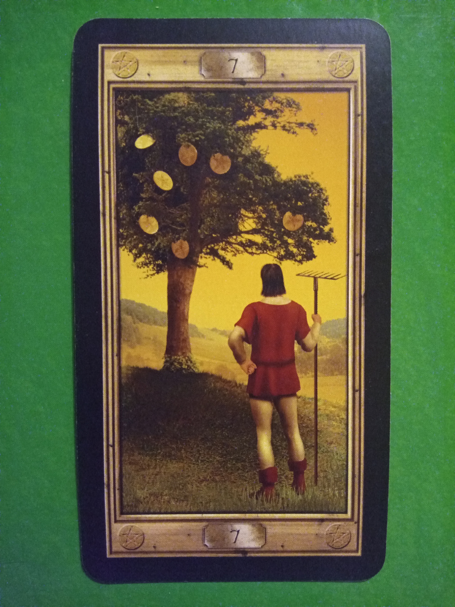 Семёрка Пентаклей, колода «Универсальный Ключ»