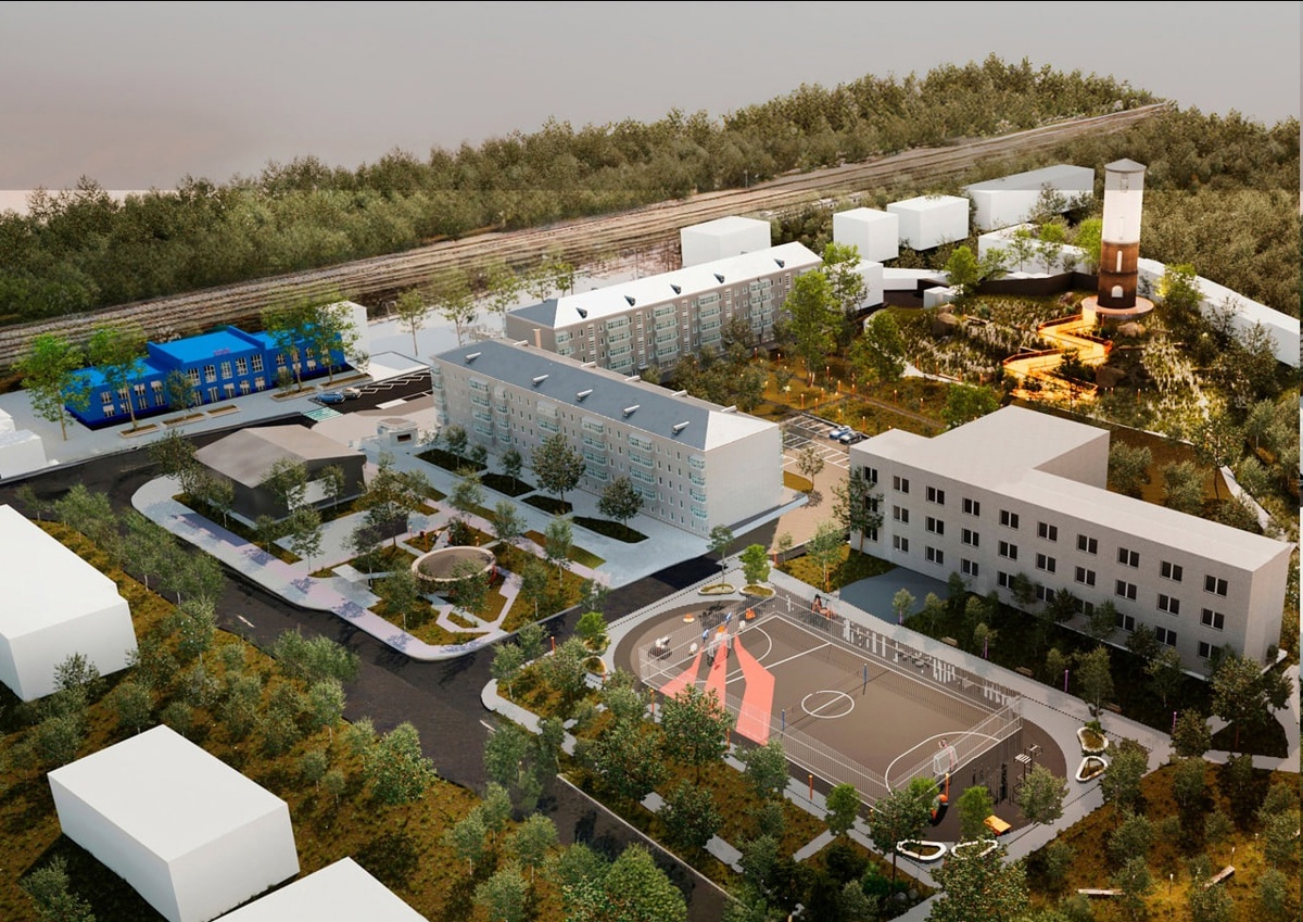    Проект благоустройства привокзальной площади в Кеми «Маяк Белого моря». Фото: Артур Парфенчиков.