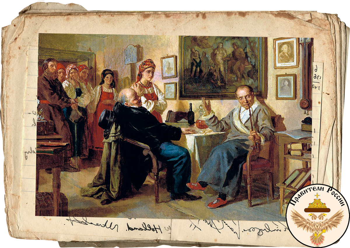 На Руси крепостных могли продать. Что и происходит на этой картине