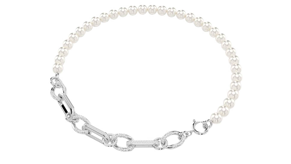 Колье Dextera, Swarovski, металл, жемчуг и кристаллы Swarovski, AllTime .📷Фото: Swarovski,