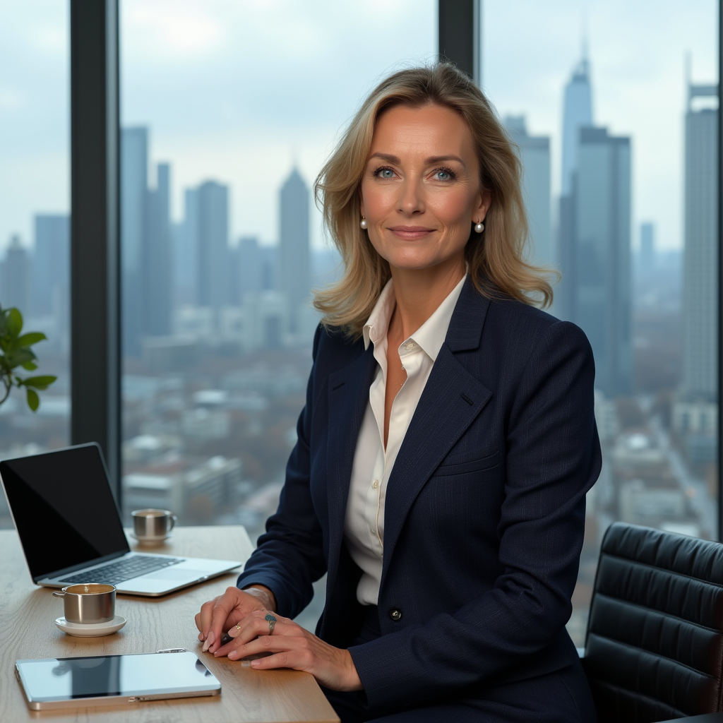 Марина в офисе