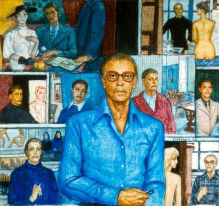 Бела Цене. Автопортрет на фоне автопортретов