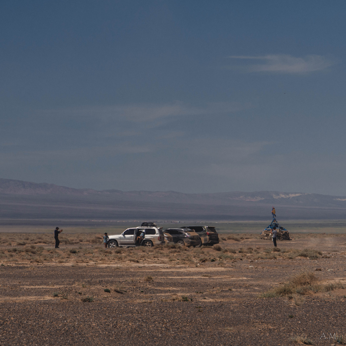 Колонна туристов 