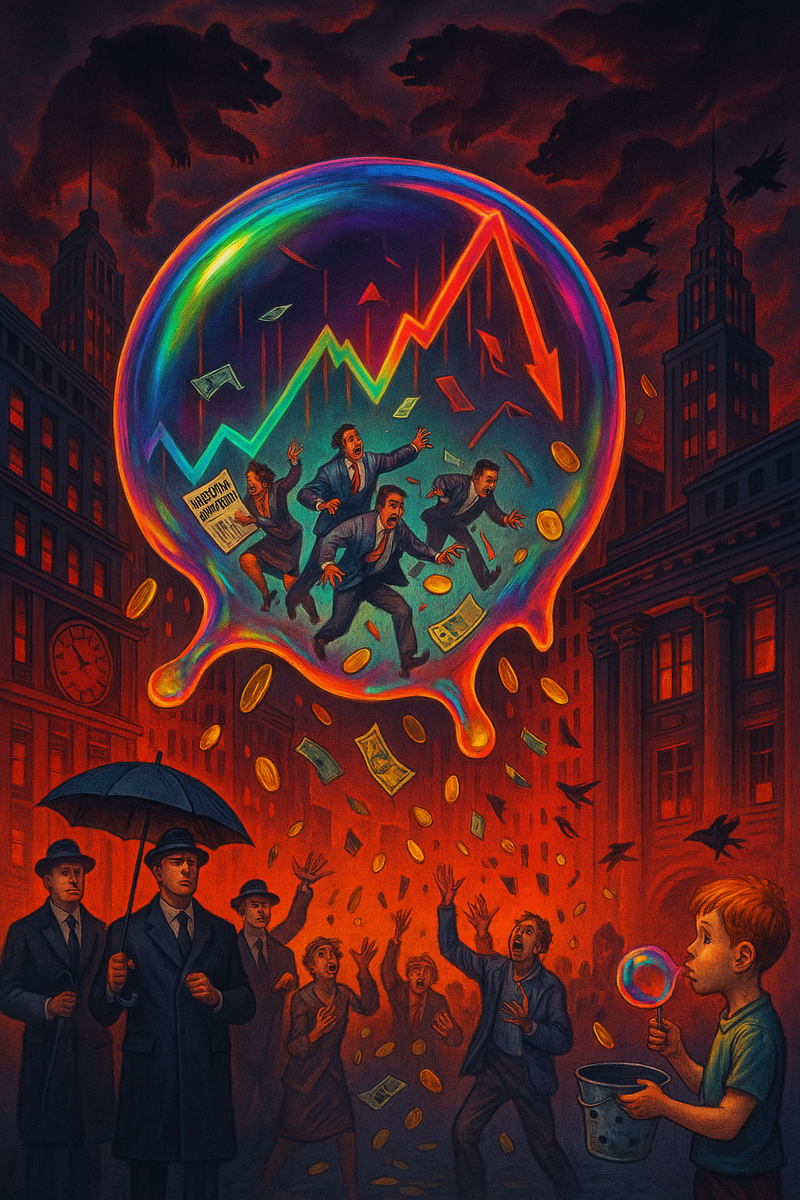 Когда иллюзии лопаются, остаются только цифры на биржевых табло...