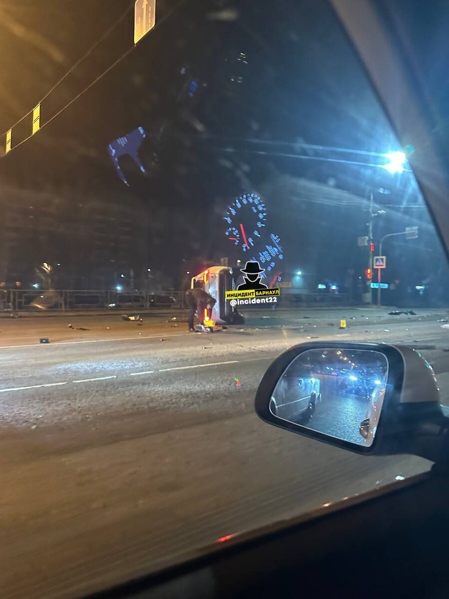    Авария на Павловском тракте. Источник: "Инцидент Барнаул"