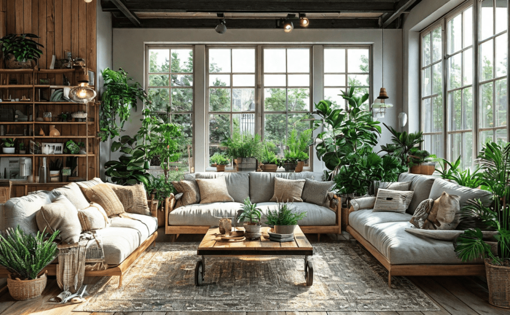    Скандинавская гостиная с функциональным дизайном Keri