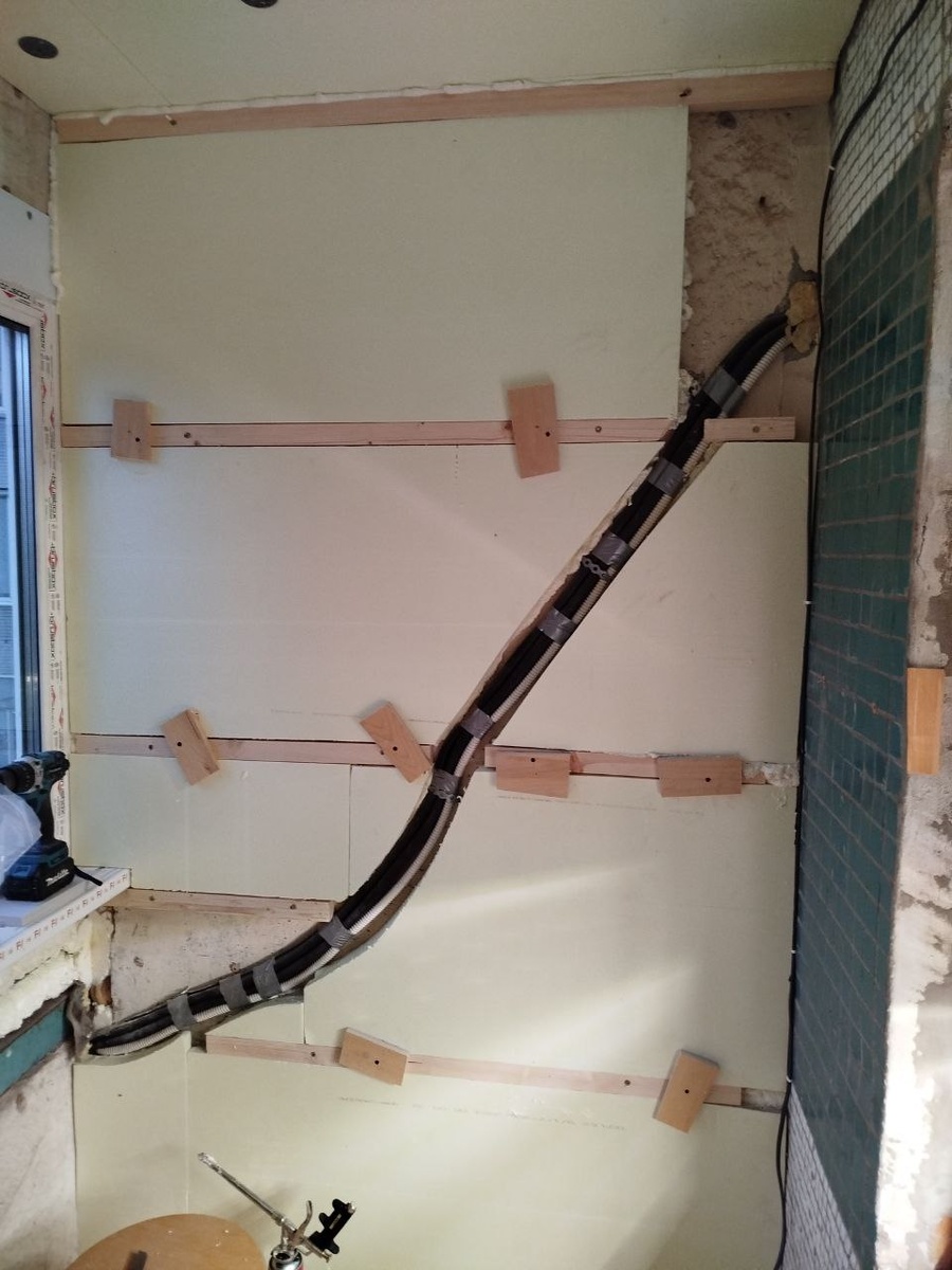 Утепляю стену