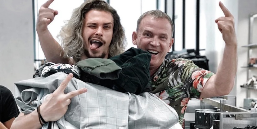 Василий  с отцом Виктором Рыбиным 