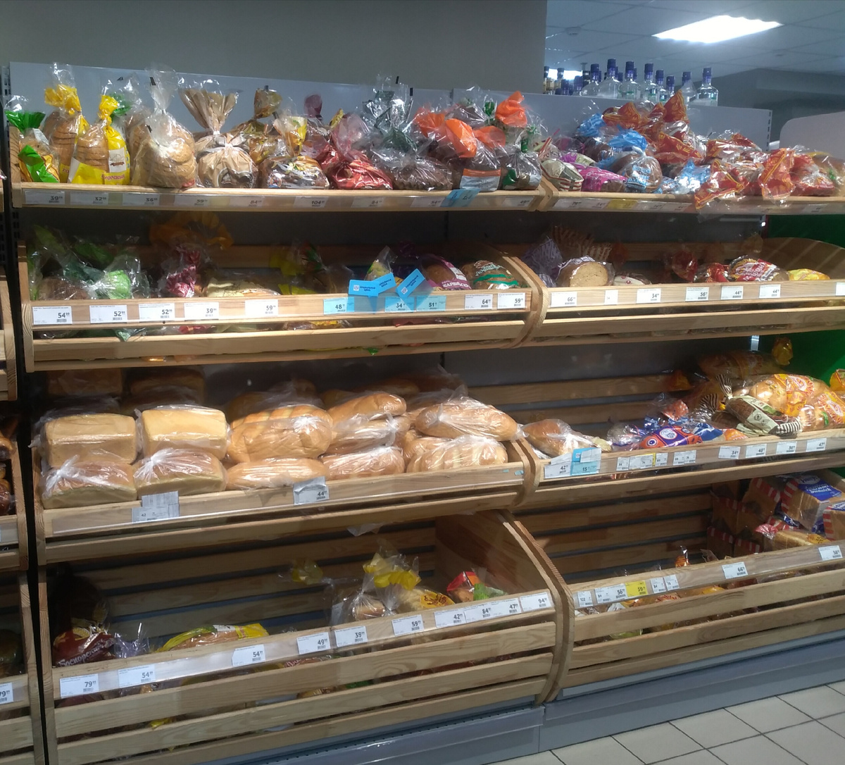 Хлебное изобилие в магазинах