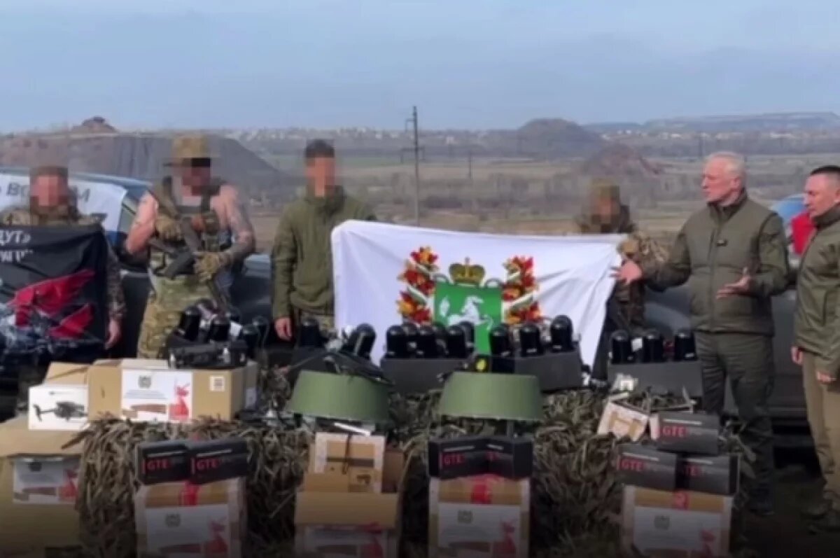    Губернатор Томской области встретился с военными на Донбассе