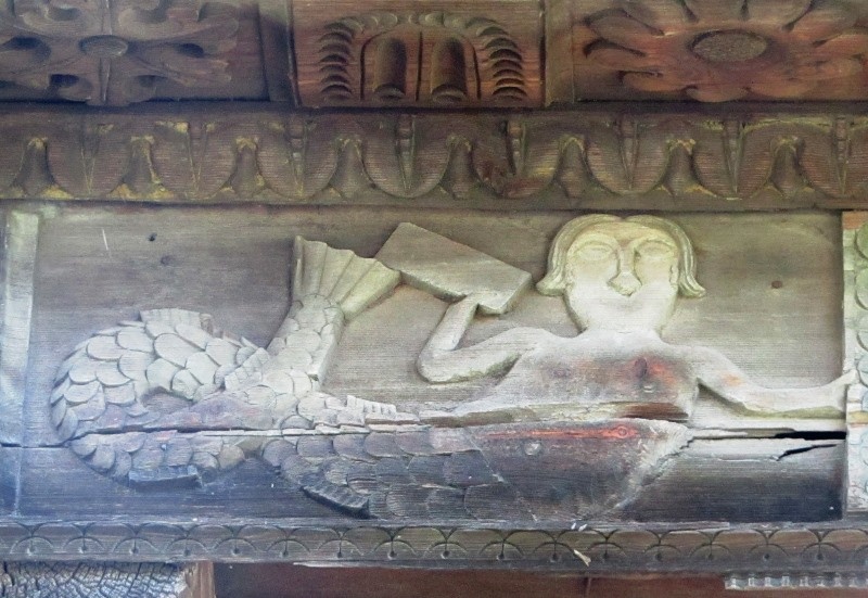 Фараонка на Доме Липатова в Музее деревянного зодчества в Костроме. Фото моё. 