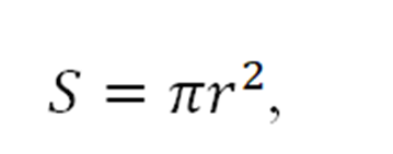 Формула площади круга