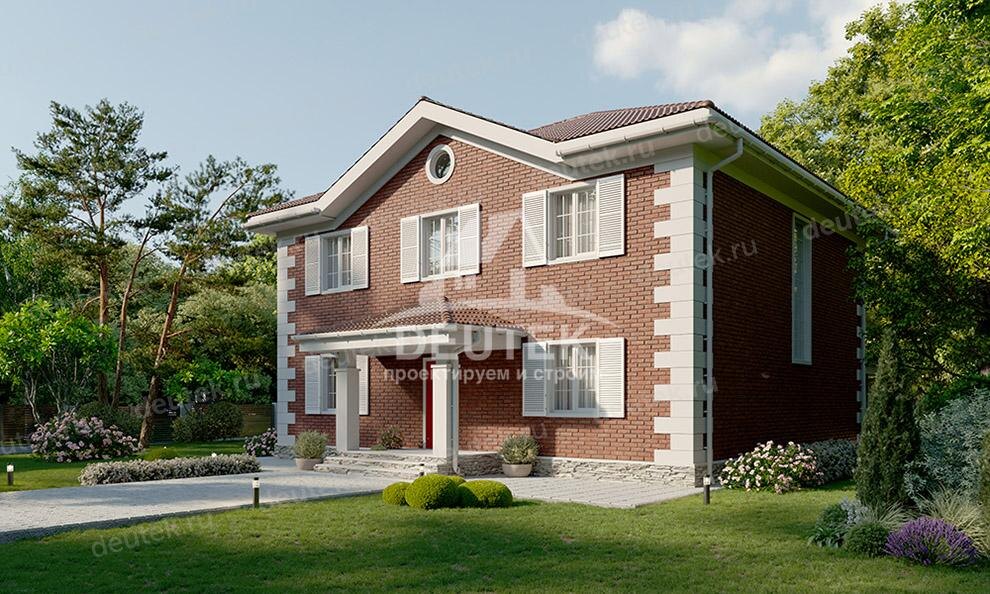 Проект двухэтажного дома 241 м2 с террасой