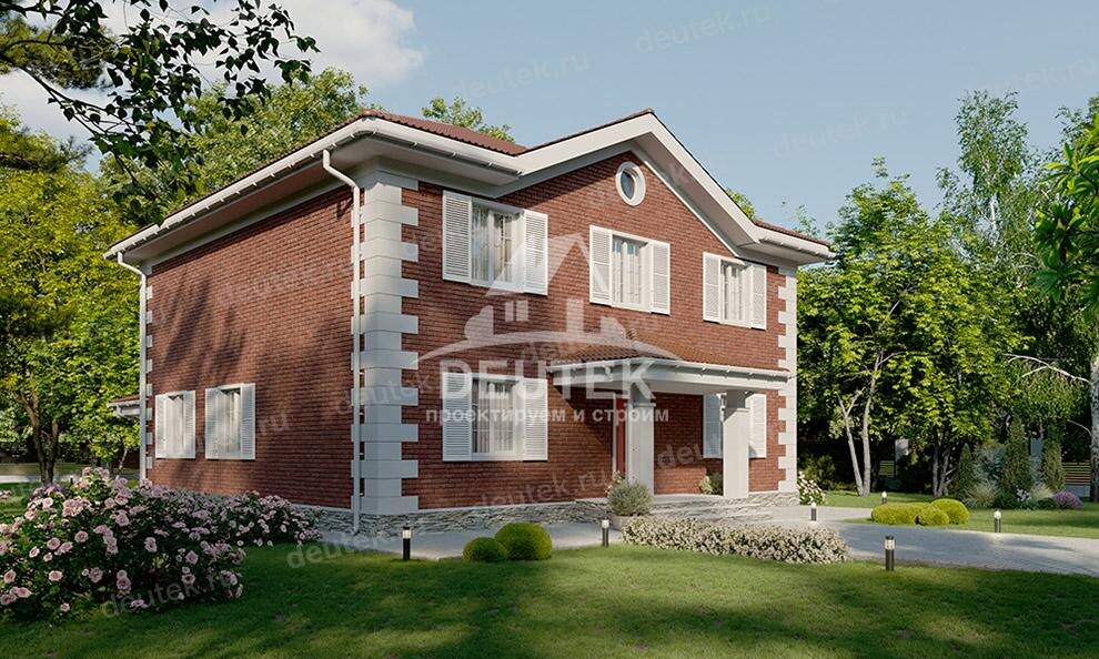 Проект двухэтажного дома 241 м2 с террасой