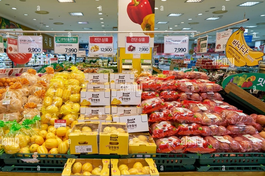 Продуктовый магазин в Южной Корее