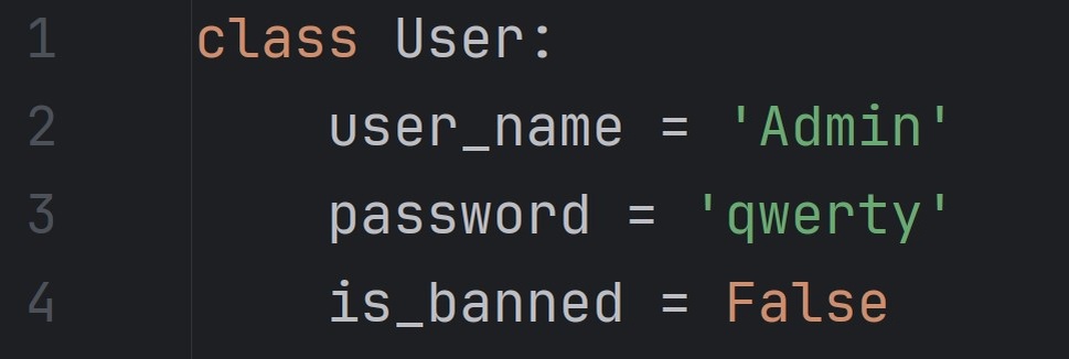 В этих атрибутах хранится состояние класса. Они же являются и статическими атрибутами наших классов.