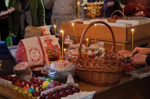 Освящение куличей - Нижегородская Духовная Семинария