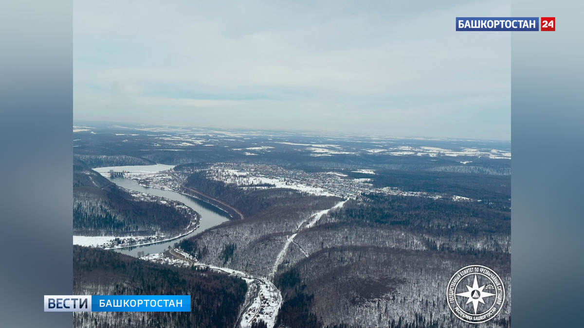    В Башкортостане провели авиаобследование состояния рек и водохранилища