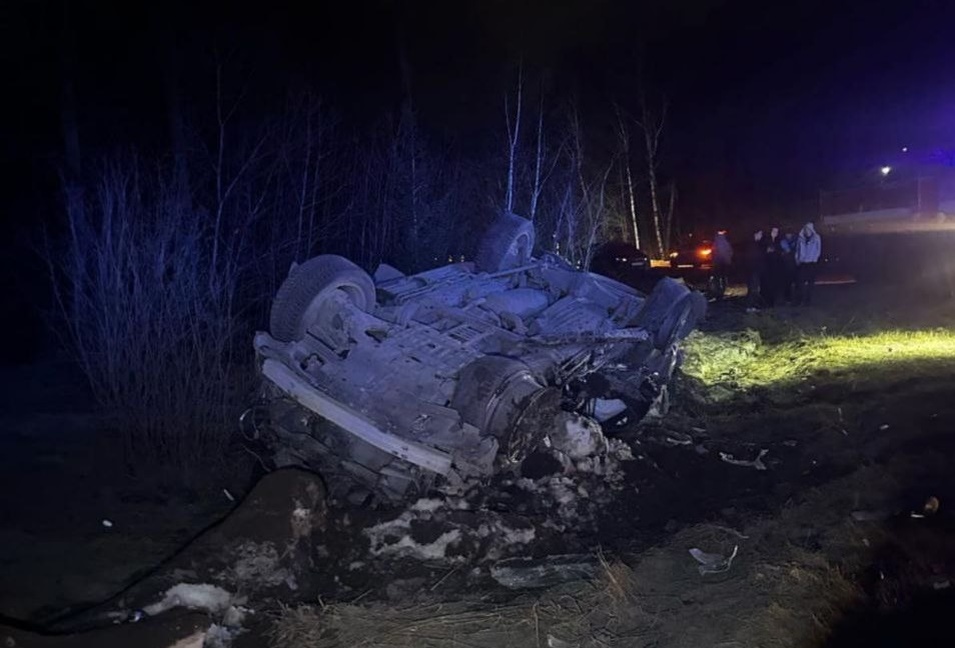 Авария произошла на 21-м километре автодороги Западный обход Уфы. Фото: Госавтоинспекция РБ.