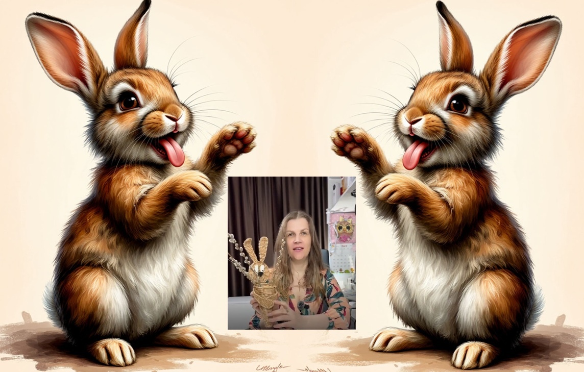 Кролик-дорбаскет: мастер-класс от Академии плетения by AnnaFireArt