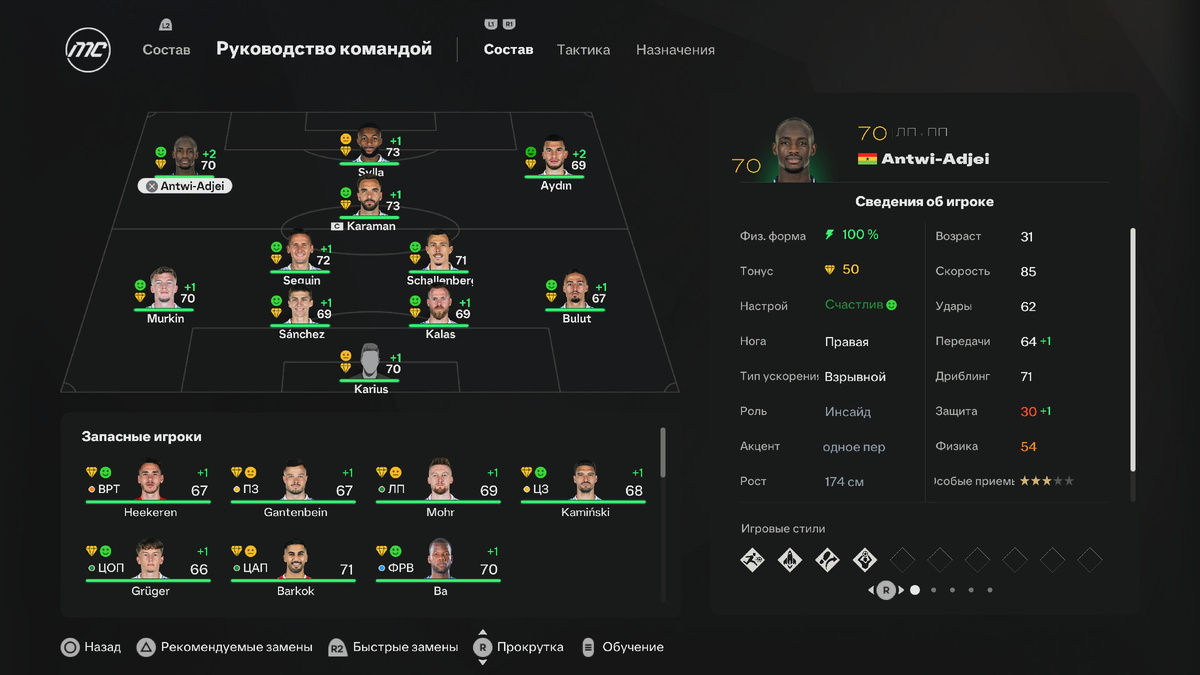 Примерный основной состав "Шальке 04"