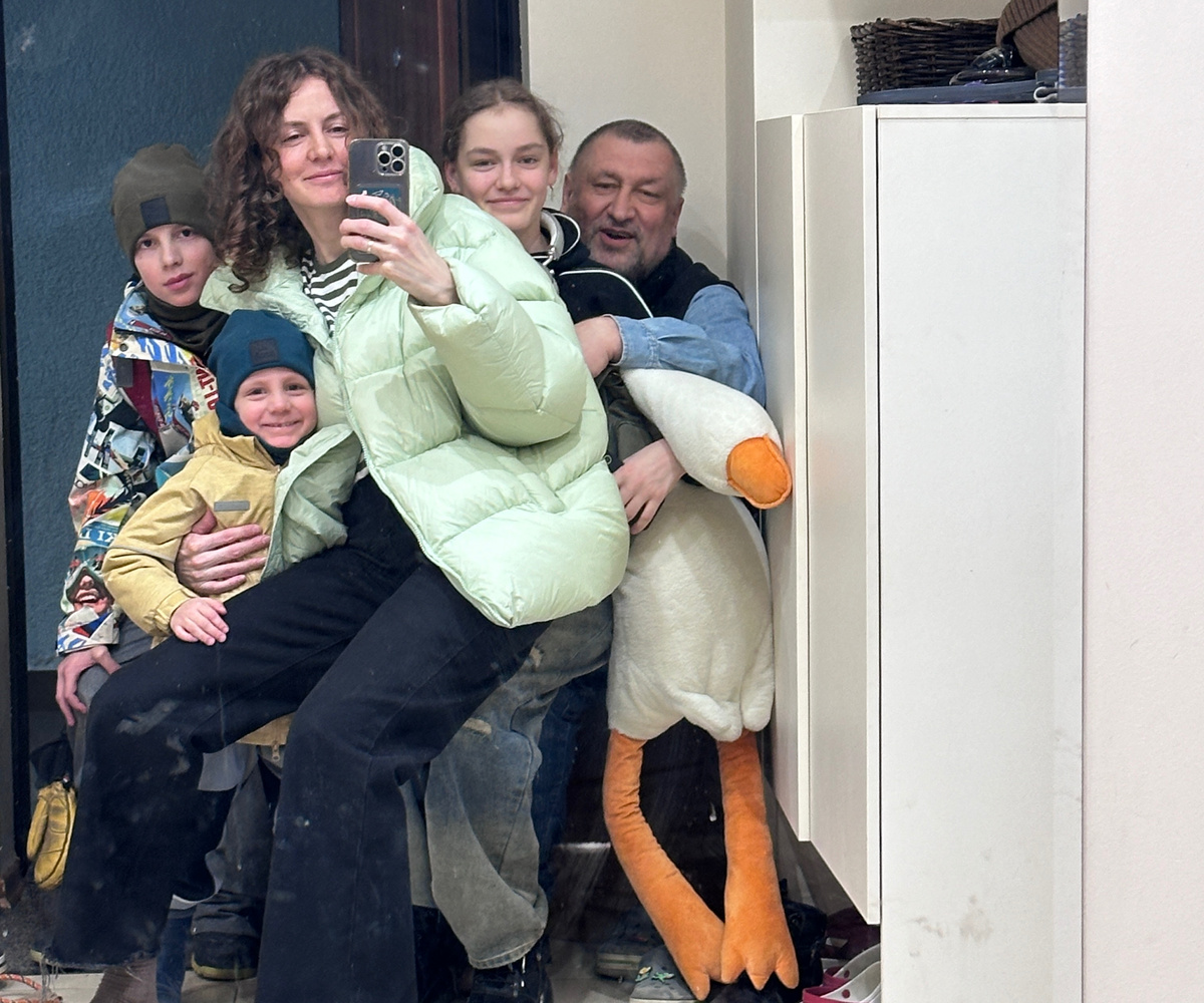 Наше стандартное фото "Присядем на дорожку" перед выходом :)