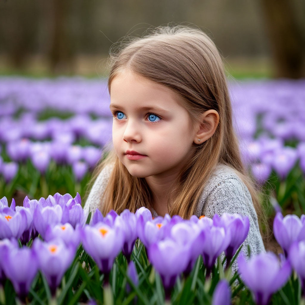 Крокусовое поле из шедевральных фантазий.