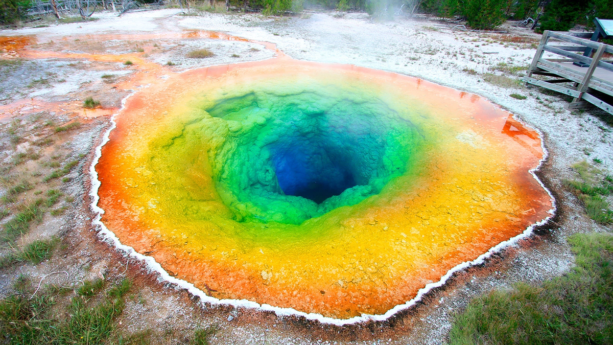 Геотермальный источник. Yellowstone National Park.