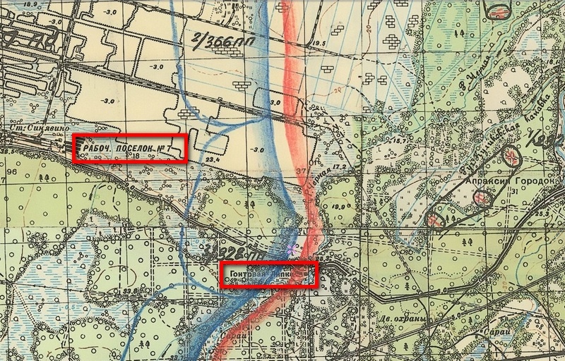 Карта района боевых действий