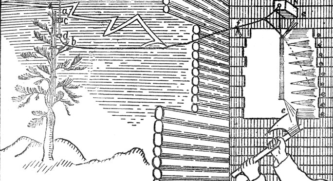 Громовая машина М. В. Ломоносова и Георга Рихмана. Источник фото: http://nplit.ru/books/item/f00/s00/z0000072/st052.shtml