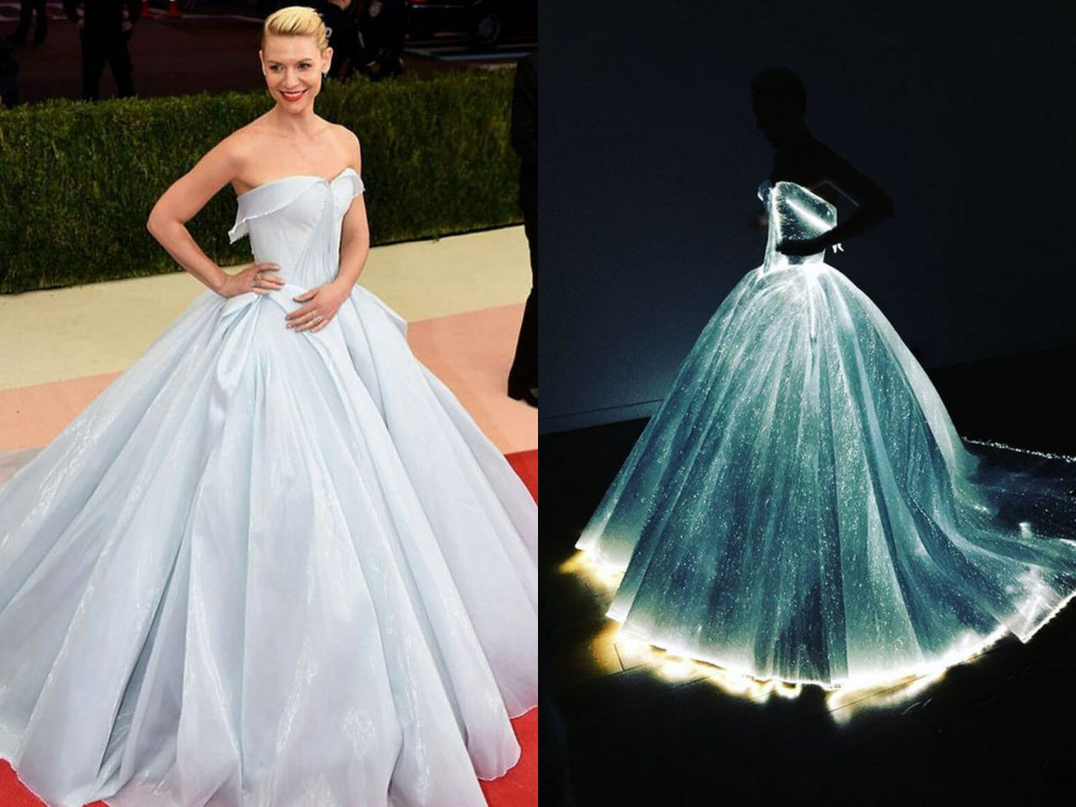 Американская актриса Клер Дейнс. Met Gala. 2016 год