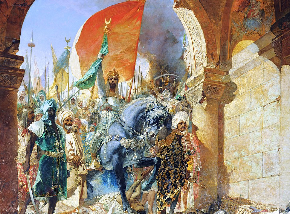 Фрагмент картины Ж.-Ж. Бенжамена-Констана "Вступление Мехмеда II в Константинополь"