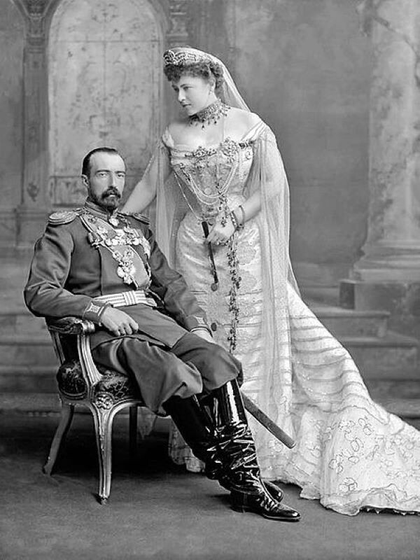 Графиня София де Торби с супругом, вел.кн. Михаилом Михайловичем