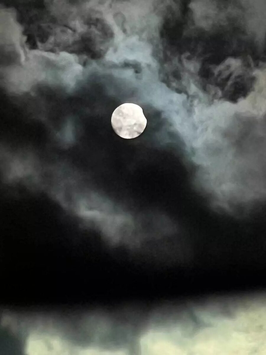 В Москве Луна закрыла Солнце на 2%. В Мурманске будет видно лучше всего — закроется до 30% солнечного диска, в Санкт-Петербурге — до 15%.. Фото: 1MI