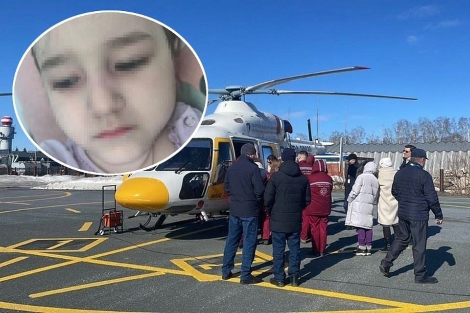 Трехлетнюю девочку из Стерлитамака срочно доставили в Уфу на вертолете санитарной авиации, где прооперировали в РДКБ. Фото: Минздрав РБ/личный архив героев публикации