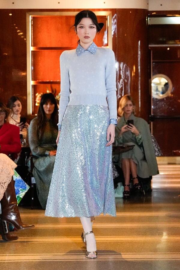 Показ коллекции Luisa Beccaria осень-зима 2025-2026 на Неделе моды в Милане FW25