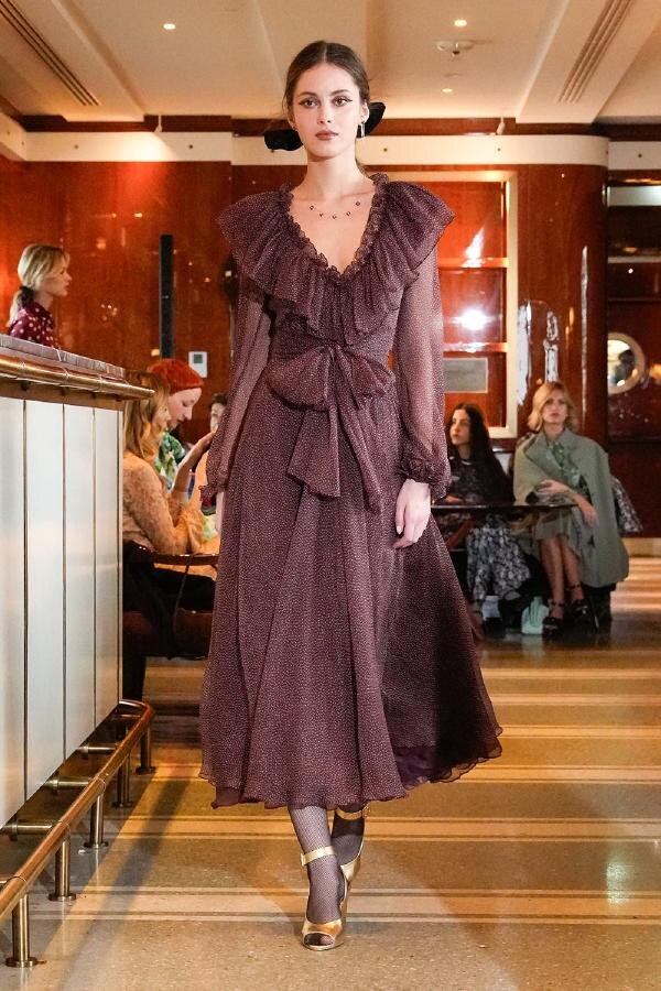 Показ коллекции Luisa Beccaria осень-зима 2025-2026 на Неделе моды в Милане FW25