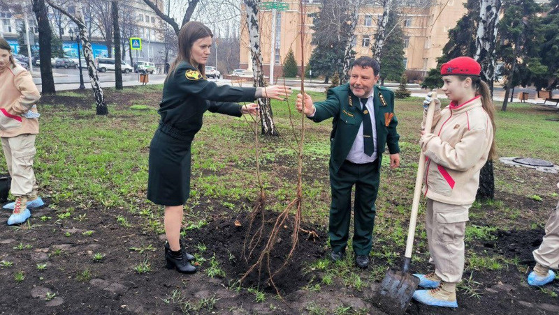   «Сад памяти» высадили в ЛНР ставропольцы по поручению губернатора Владимирова Фото: Минприроды Ставрополья