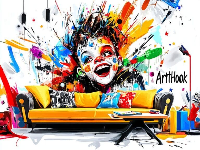    Яркая роспись стен в стиле китч для детской: создайте уникальный мир фантазии и творчества для вашего ребенка Art-Hook.Ru