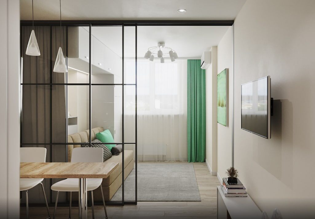 стеклянная перегородка