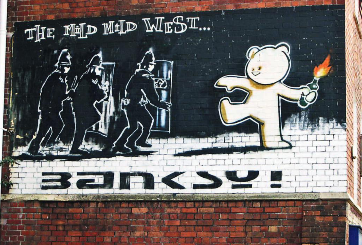 "Умеренный мягкий Запад / The Mild Mild West", Бэнкси / Banksy, 1999