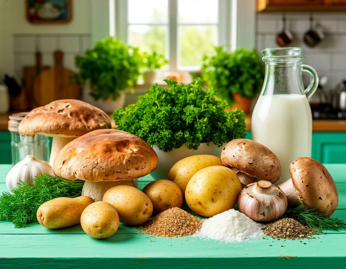 Грибочки, кртошечка, зелень- ммммммм...