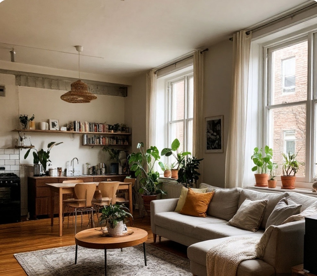 Зонирование однокомнатной квартиры 