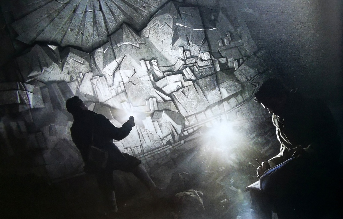 Илллюстрация к "Хребтам Безумия", художник Франсуа Баранже