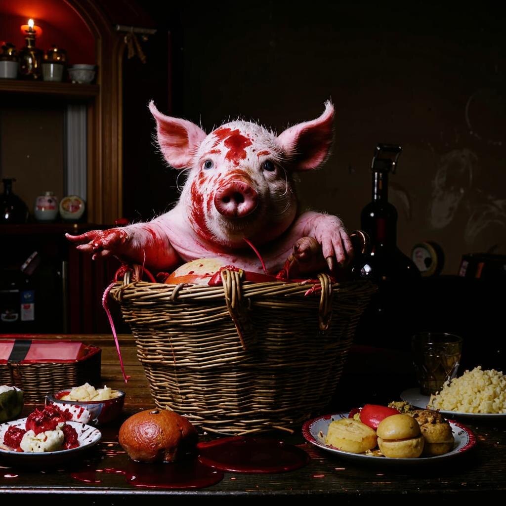 — Антон? — хрипло произнесла тварь. — Пирожки с мясом будешь?