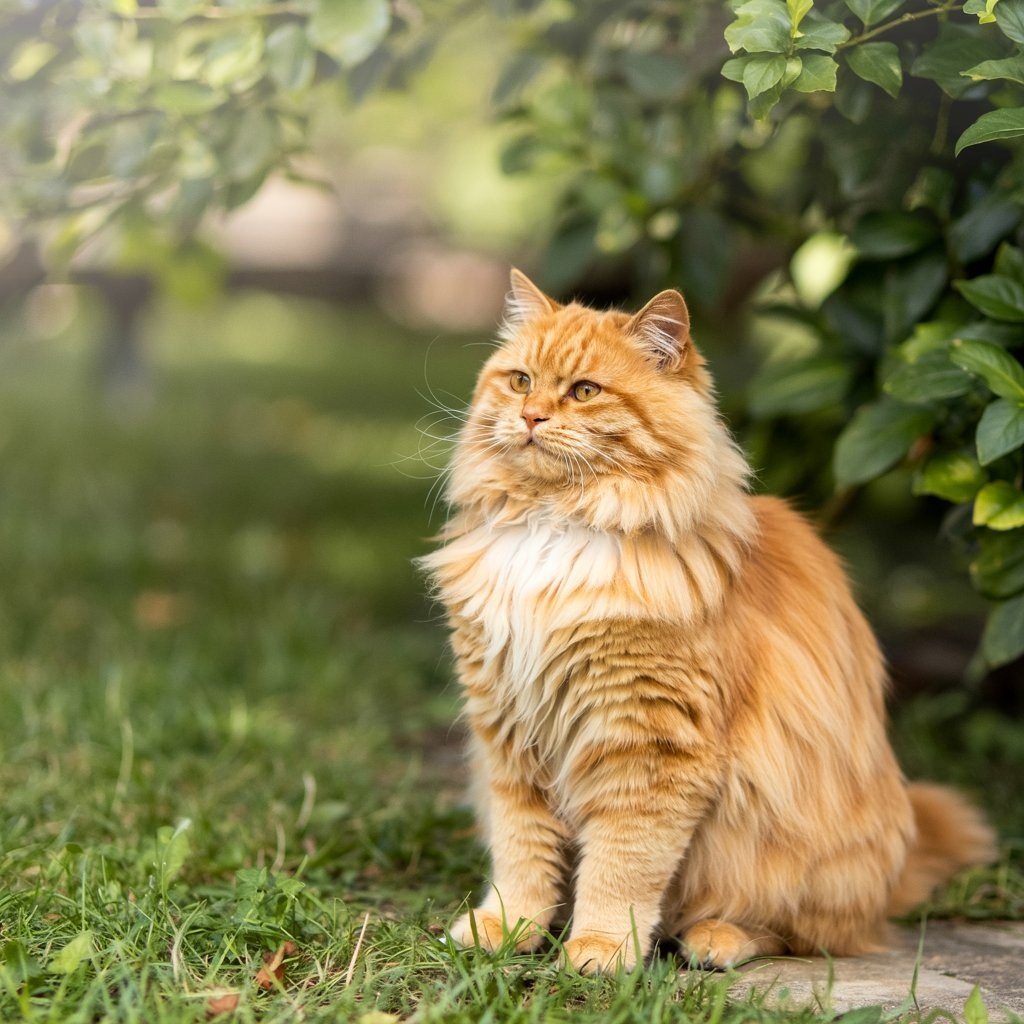 Милый котик и шум серены