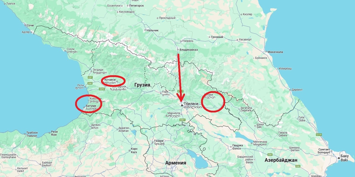 Источник — карты Google